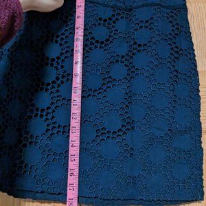 Vineyard Vines Navy Blue Eyelet Mini Skirt